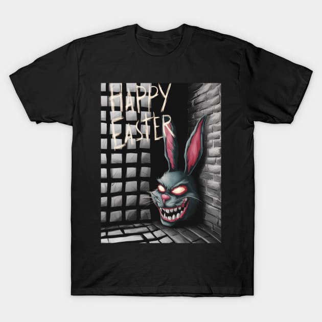 Scary banny happy T-Shirt by presstex.ua@gmail.com